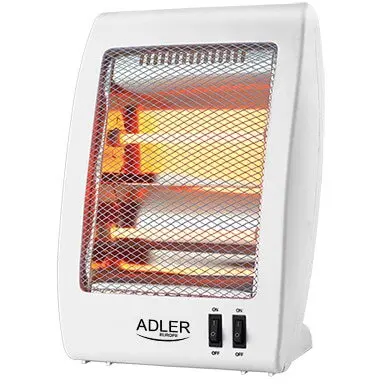 ADLER Radiator electric cu halogen AD 7709, 2 trepte putere, 400-800W, Alb