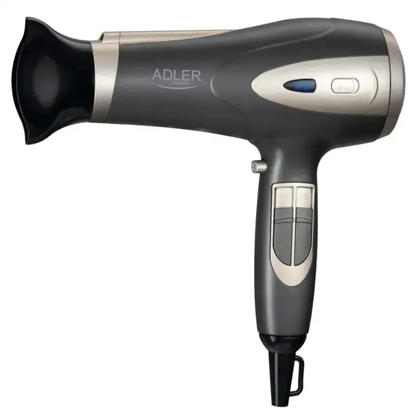 ADLER Uscator de par Adler AD2248gc, difuzor, concentrator, 2200W, ionizare, 2 viteze, 3 trepte temperatura, Gri