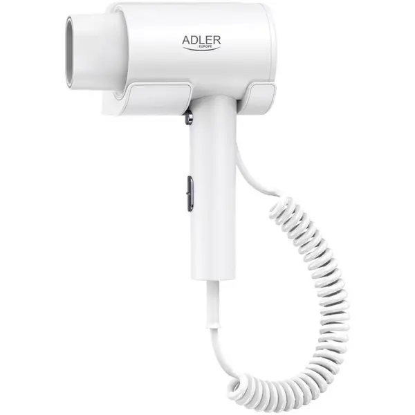 ADLER Uscator de par Adler AD2285w, Sistem montare pe perete, 3 setari temperatura, Viteza 26m/s, 18500 RPM, 2000W, Alb