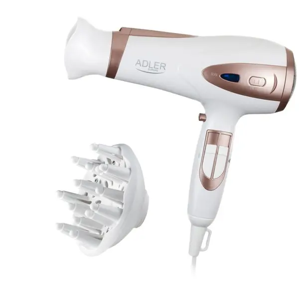 ADLER Uscator de Par Multifunctional Adler, Putere 2400W, Concentrator, Functie Ionizare, 3 Trepte Temperatura, 2 Viteze