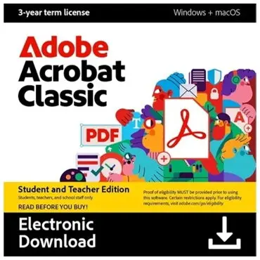Adobe Licenta Adobe Acrobat Classic 2024 studenti si profesori – licenta (3 ani) ESD