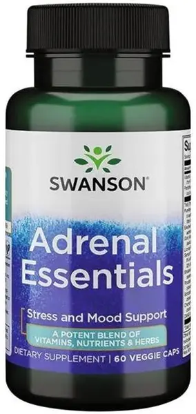 Adrenal Essentials, 60 capsule vegetale, Swanson
