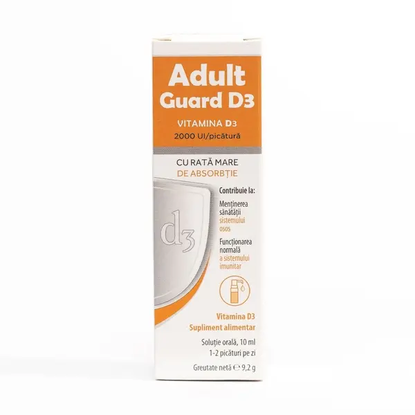 Adult Guard3 2000 UI Vitamina D3, 10ml, Evital