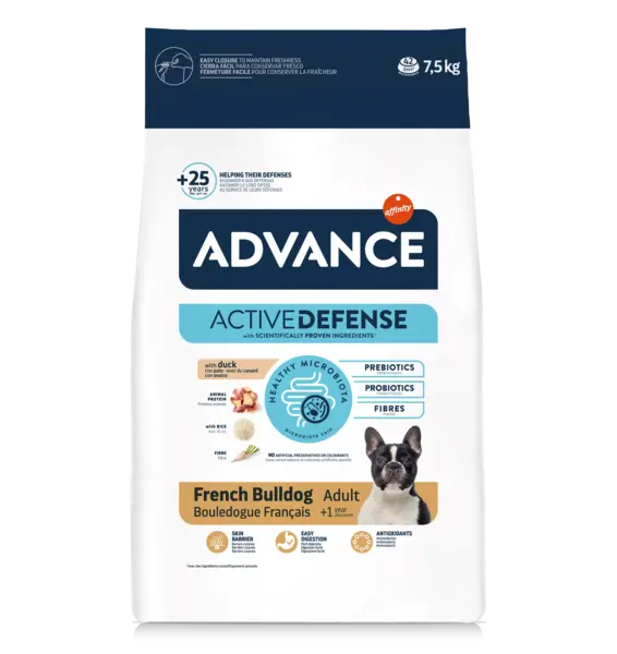 Advance Dog Bulldog Francez Adult, 7.5 kg
