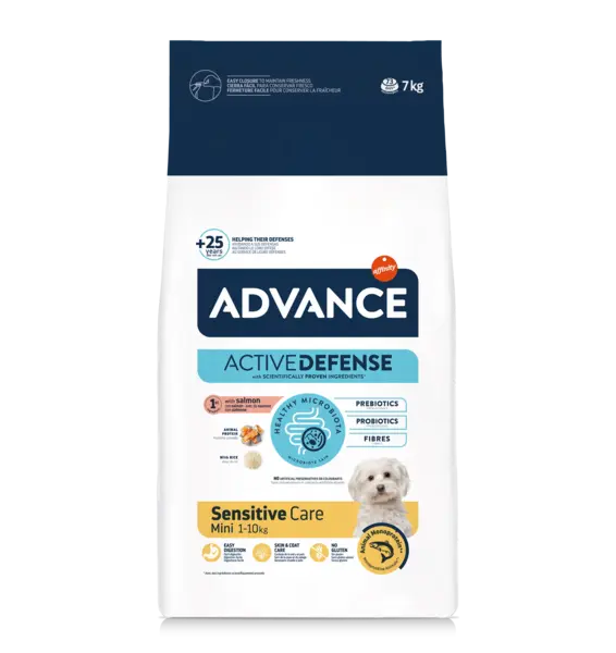 Advance Dog Mini Sensitive Somon & Orez, 7 kg