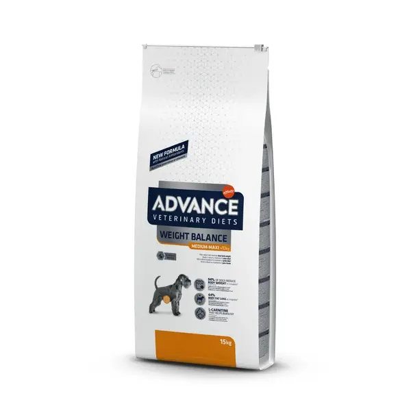 ADVANCE Veterinary Diets Weight Balance Medium/Maxi, M-XL, dietă veterinară câini, hrană uscată, obezitate ADVANCE Veterinary Diets Weight Balance Medium/Maxi, M-L, dietă veterinară câini, hrană uscată, obezitate, 12kg