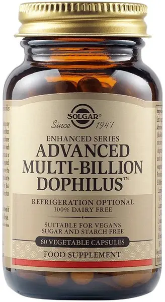 Advanced Multi-Billion Dophilus, 60 capsule vegetale, Solgar
