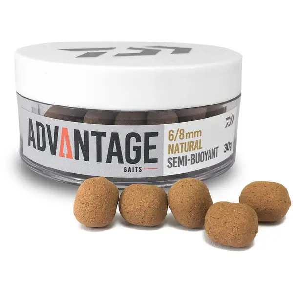 Advantage Hookbait Semi-Buoyant Natural 6/8mm 30g