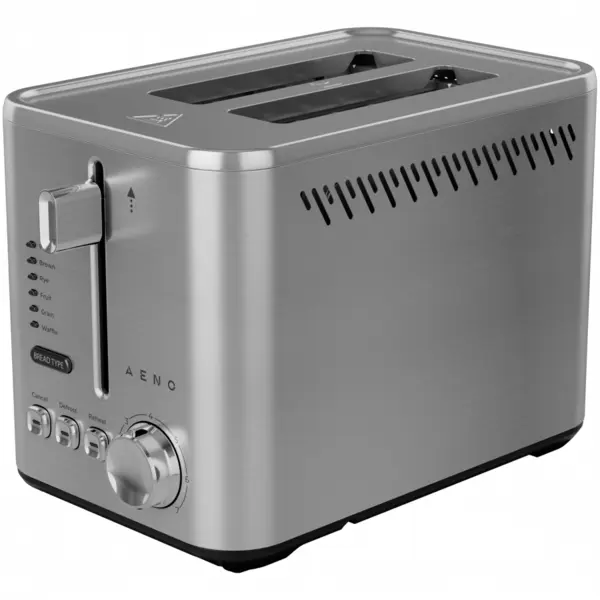 AENO Prajitor de paine Aeno ATS0003, 950 W, 2 felii, 7 niveluri de prajire, Inox