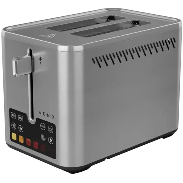 AENO Prajitor de paine inteligent Aeno ATS0004, 1600W, 4 felii, 6 trepte, 3 functii, Tava pentru firimituri detasabila, Inox