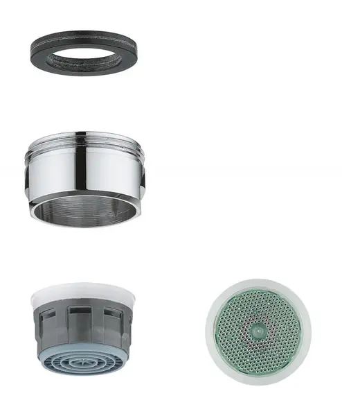 Aerator Grohe 48159000, M24x1, filtru, 5.7 l/min, Crom