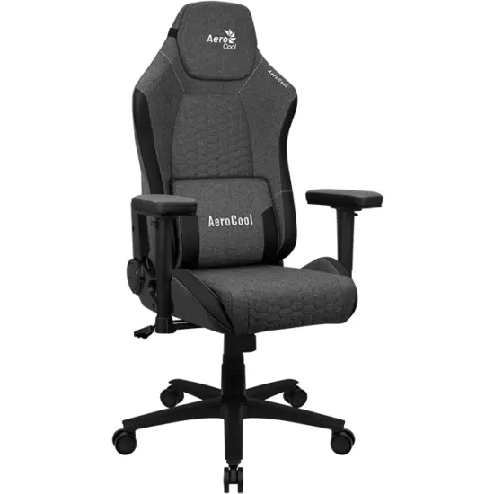 AEROCOOL Scaun de gaming Aerocool CROWNASHBK, ergonomic, Perne reglabile, Tehnologie AeroWeave, Negru