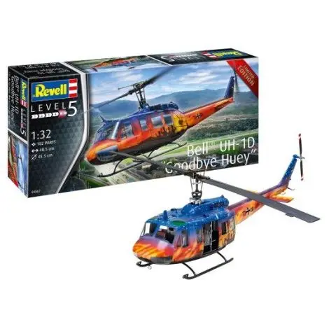 Aeromodel bell uh1d goodbye huey(rv03867)