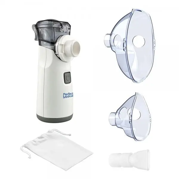 Aerosol silentios Perfect Medical cu ultrasunete portabil 2 viteze tehnologia Mesh