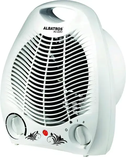 Aeroterma Albatros AC-22A1, Putere maxima 2000 W, 2 Trepte de viteza, Protectie Supraincalzire (Alb)