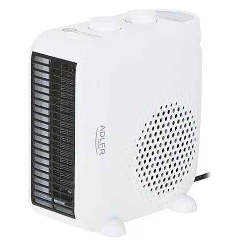 Aeroterma ceramica Adler AD7725W, 2000 W, Indicator luminos, Termostat (Alb)
