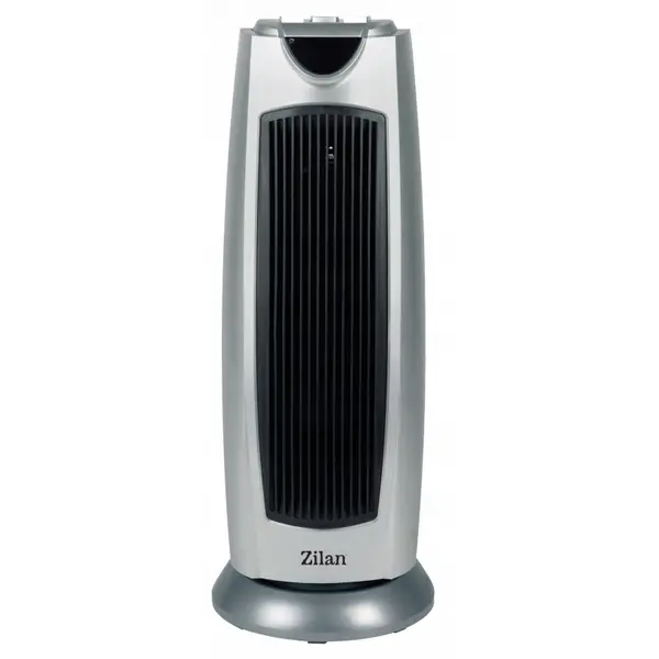 Aeroterma ceramica turn Zilan ZLN-8342, 2000 W, Oscilanta, 2 trepte de putere, Gri