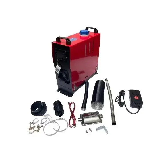 Aeroterma pe motorina 8kW, rezervor 5L, sirocou 220V/12V/24V, cu evacuare, telecomanda, afisaj digital, Campion CMP1455