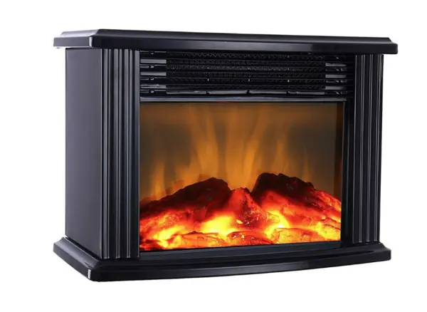 Aeroterma portabila cu efect semineu incalzire instant 1000W telecomanda inclusa