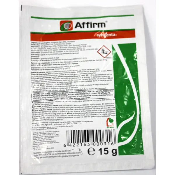 Affirm 15 gr, insecticid contact, Syngenta (cais,mar,par,gutui,prun,mosmon) - Default Title