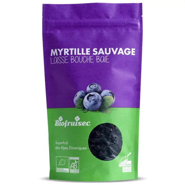 Afine Salbatice din Alpii Dinarici fara Zahar Adaugat Ecologice/Bio 100g
