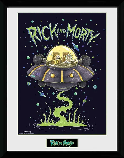 Afiș înrămat GB eye Animation: Rick & Morty - Ship
