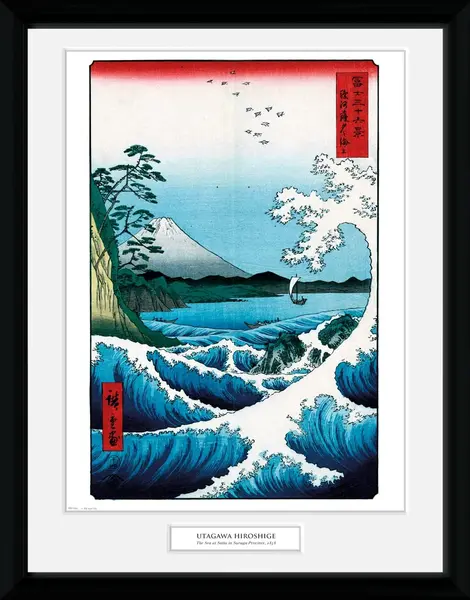 Afiș înrămat GB eye Art: Hiroshige - The Sea At Satta