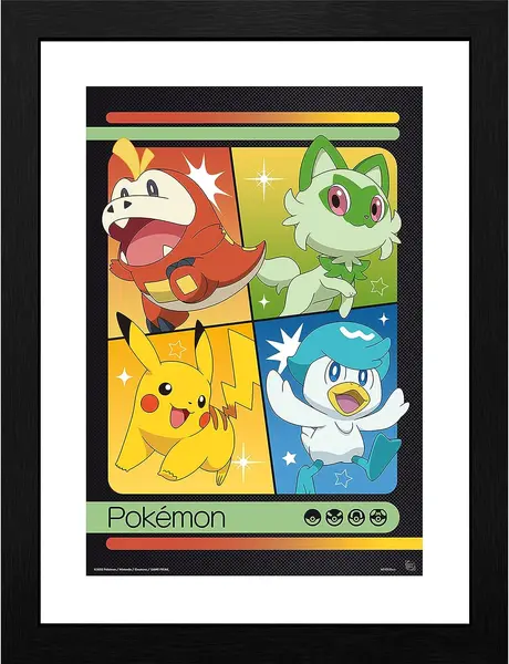 Afiș înrămat GB eye Games: Pokemon - Scarlet & Violet Starters