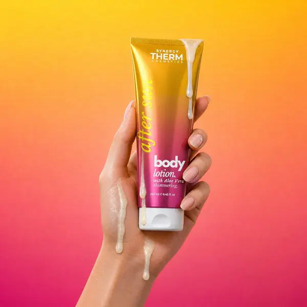 After Sun Body Lotion, Loțiune calmantă cu Aloe Vera pentru pielea expusă la soare, efect răcoritor și hidratant, 250ML