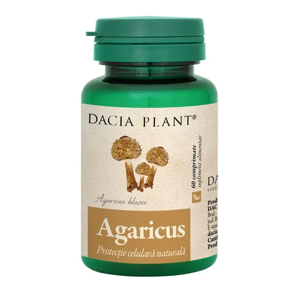 Agaricus, 60 Comprimate, Dacia Plant