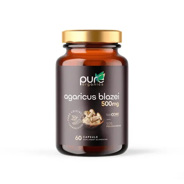 Agaricus blazei – Raspuns imun - 60cps PureOrganics