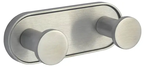 Agățătoare de perete dublă Inter Ceramic - Lusso, 4.15 х 4 х 10.4 cm, lustruit mat