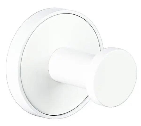 Agățătoare de perete simplă Inter Ceramic - Lusso, Ø5 х 4.15 cm, White Matt
