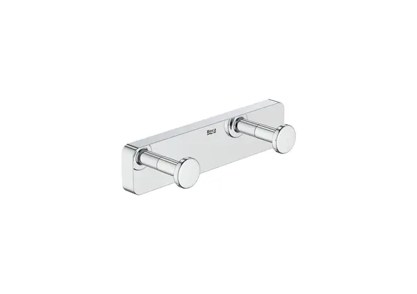 Agatatoare dubla Roca A817721C00, montare pe perete, metal, Crom