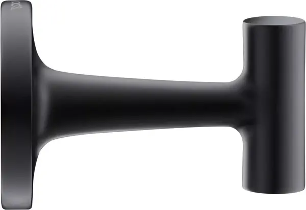 Agatatoare Duravit Starck T 0099294600, montare pe perete, metal, Negru mat