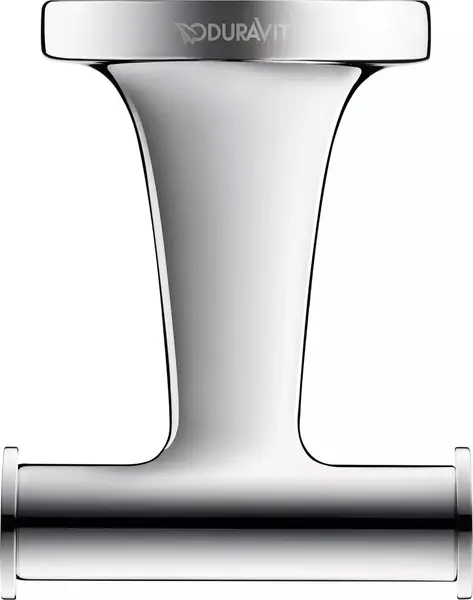 Agatatoare Duravit Starck T 0099301000, montare pe perete, metal, Crom lucios