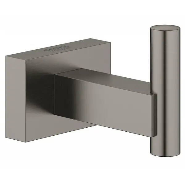 Agatatoare Grohe Essential Cube 40511AL1, montare pe perete, fixare ascunsa, 1 cui, mat, Hard graphite