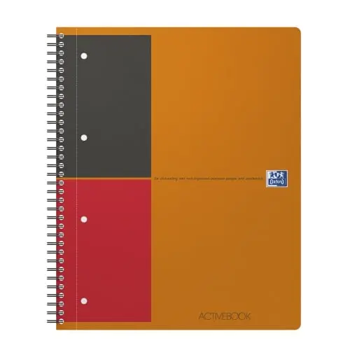 Agenda A4+ 80 file spira dictando Active Oxford portocaliu Agenda A4+ 80 file spira dictando Active Oxford portocaliu