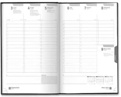 Agenda Brunnen "Business", Soft negru
