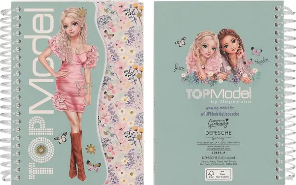 Agendă cu spirală Depesche TopModel - Sortiment