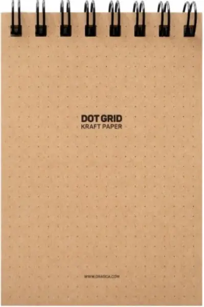 Agenda cu spirala Drasca Dot Grid Sketch Pad - 60 file, A4