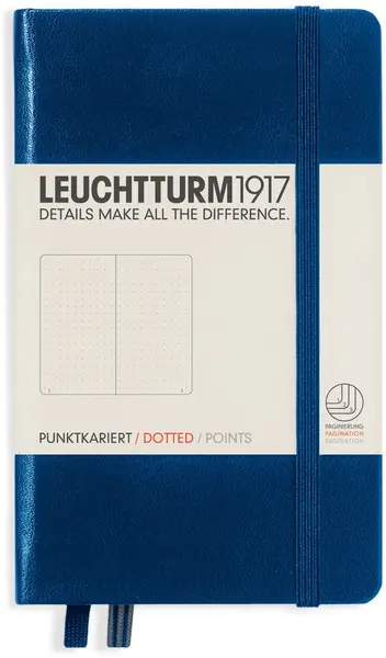 Agenda de buzunar Leuchtturm1917 - A6, pagini punctate, Navy