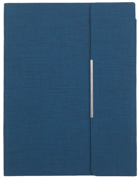 Agenda din piele cu capac magnetic Trend A5 - Albastru inchis