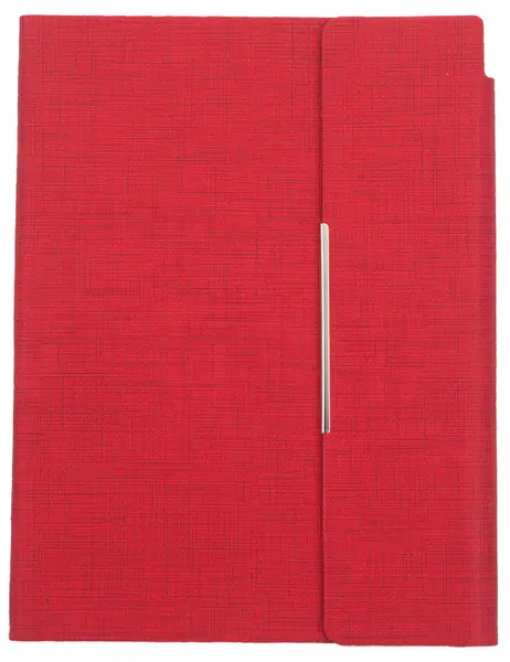 Agenda din piele cu capac magnetic Trend A5 - Rosu