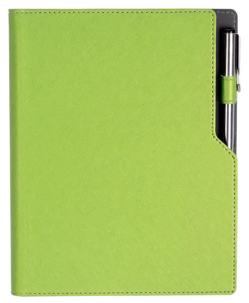 Agenda din piele cu spirala Alicante A5 - Verde deschis