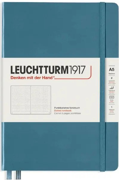 Agenda Leuchtturm1917 A5 - Medium, albastru inchis