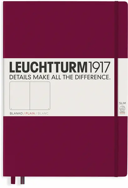 Agenda Leuchtturm1917 Master Slim - A4+, pagini albe, Port Red