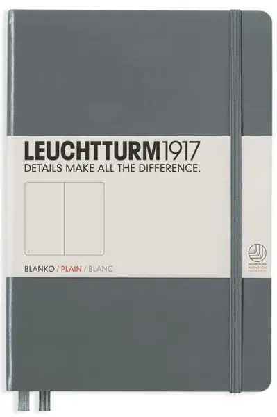 Agenda Leuchtturm1917 Notebook Medium A5 - Gri, pagini punctate