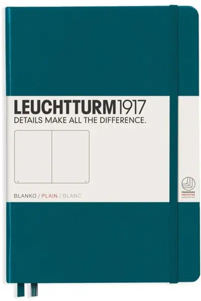 Agenda Leuchtturm1917 Rising Colors - A5, pagini albe, Pacific Green