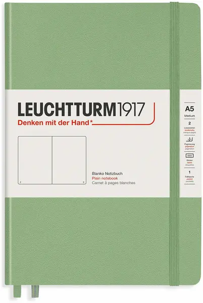 Agenda Leuchtturm1917 Rising Colors - A5, pagini albe, Sage